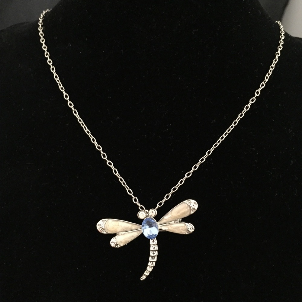 NEW Dragonfly Necklace / Brooch NWOT